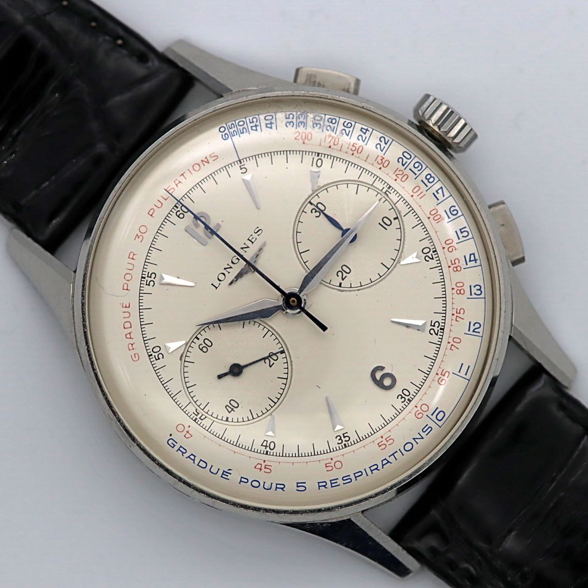 Sassella Orologi Longines Chrono 30 Ch Pulsometer and Breathometer Scale