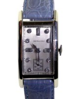 Hamilton Rettangolare-curvex quadrante con brillanti