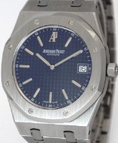 Audemars Piguet Royal Oak Jumbo  Blue dial - 2010 Full set